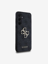 Guess Guess PU 4G kovové logo zadný kryt pre Samsung Galaxy A35 5G sivý