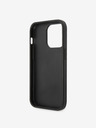 Guess Guess PU 4G kovové logo zadný kryt pre iPhone 15 Pro sivý