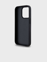 DKNY Zadný kryt z PU kože s károvaným vzorom a pruhmi pre iPhone 12/12 Pro čierny DKNY