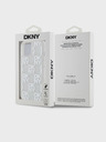 DKNY Liquid Glitter Checkered Pattern zadný kryt pre iPhone 15 Transparent DKNY