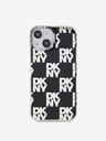 DKNY Zadný kryt PC/TPU s károvaným vzorom pre iPhone 15 čierny DKNY