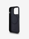 DKNY PU kožený zadný kryt s logom Magsafe pre iPhone 14 Pro Max Black DKNY