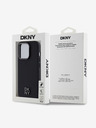 DKNY PU kožený zadný kryt s logom Magsafe pre iPhone 14 Pro Max Black DKNY