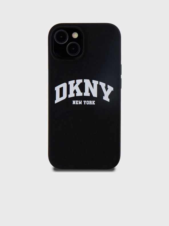 DKNY Liquid Silicone Arch Logo MagSafe zadný kryt pre iPhone 11 Black DKNY