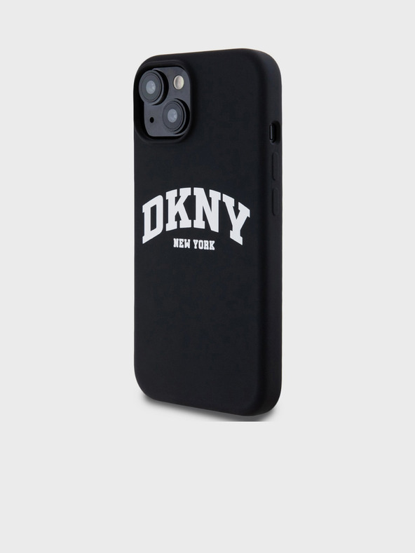 DKNY Liquid Silicone Arch Logo MagSafe zadný kryt pre iPhone 11 Black DKNY
