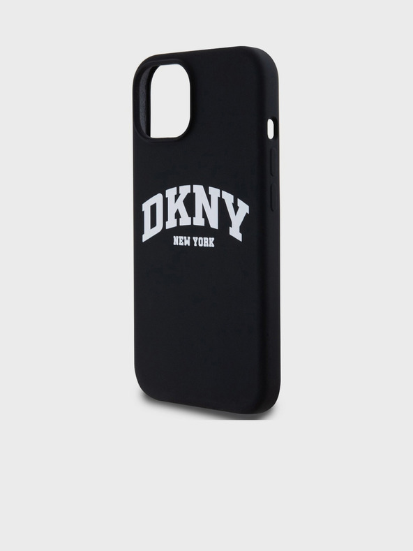 DKNY Liquid Silicone Arch Logo MagSafe zadný kryt pre iPhone 11 Black DKNY