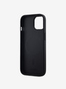 DKNY Zadný kryt PU Leather Stack Logo Magsafe pre iPhone 15 Black DKNY
