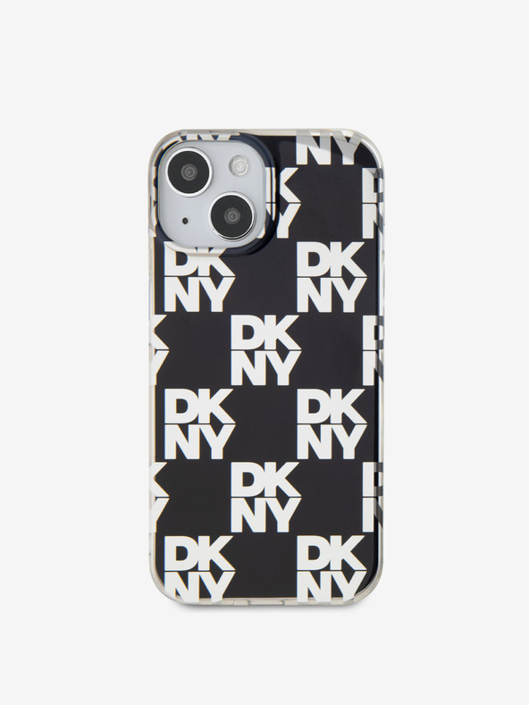 DKNY Zadný kryt s károvaným vzorom z PC/TPU pre iPhone 14 Black DKNY