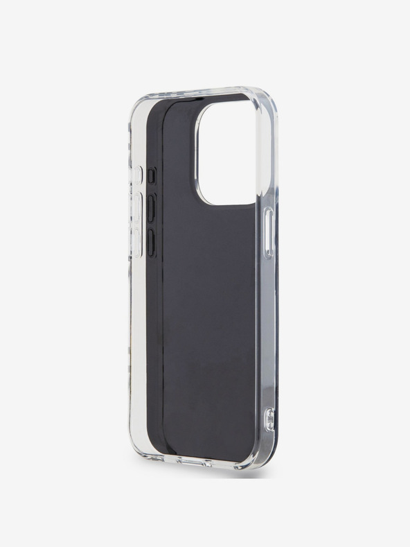 DKNY Zadný kryt PC/TPU s károvaným vzorom pre iPhone 15 Pro Max Black DKNY