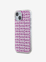 DKNY PC/TPU zadný kryt s opakovaným vzorom pre iPhone 15 ružový DKNY