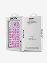 DKNY PC/TPU zadný kryt s opakovaným vzorom pre iPhone 15 ružový DKNY