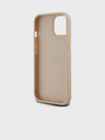 DKNY PU kožený zadný kryt Repeat Pattern Tonal Stripe pre iPhone 15 Pink DKNY