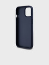 DKNY PU kožený zadný kryt s opakujúcim sa vzorom Tonal Stripe pre iPhone 15 Blue DKNY