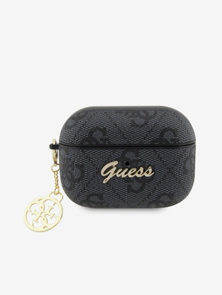 Guess Guess 4G Script PC/PU Charm puzdro pre AirPods Pro 2 čierne