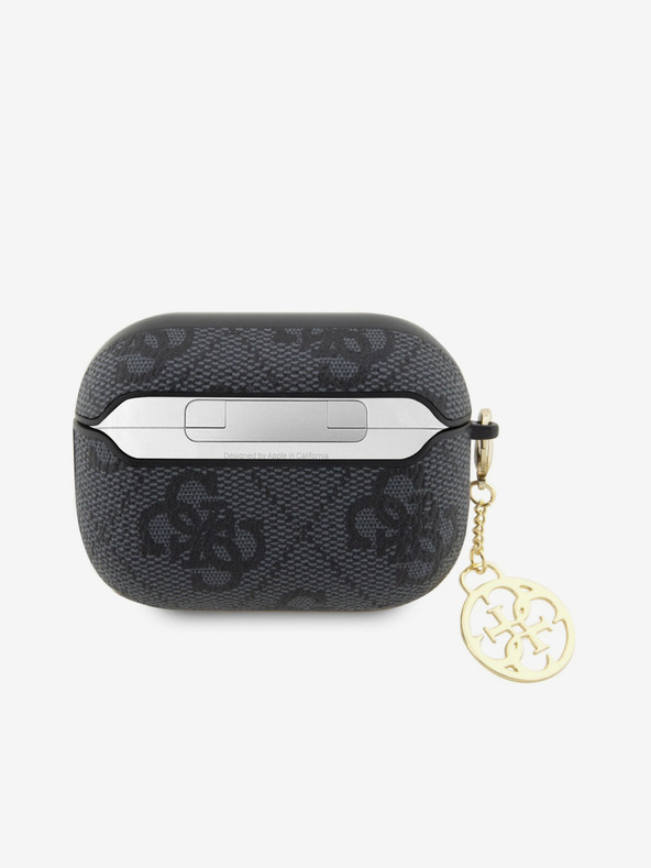 Guess Guess 4G Script PC/PU Charm puzdro pre AirPods Pro 2 čierne