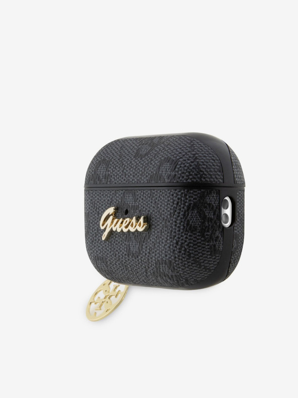 Guess Guess 4G Script PC/PU Charm puzdro pre AirPods Pro 2 čierne