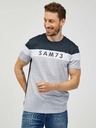 Sam 73 Šedé pánske tričko SAM 73 Kavix