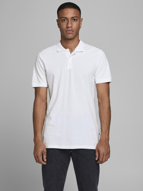 Jack & Jones Biela polokošeľa Jack & Jones