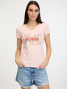 Guess Logo Flowers Tričko
