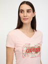 Guess Logo Flowers Tričko