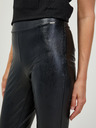 Guess Čierne dámske kožené legíny Guess New Priscilla