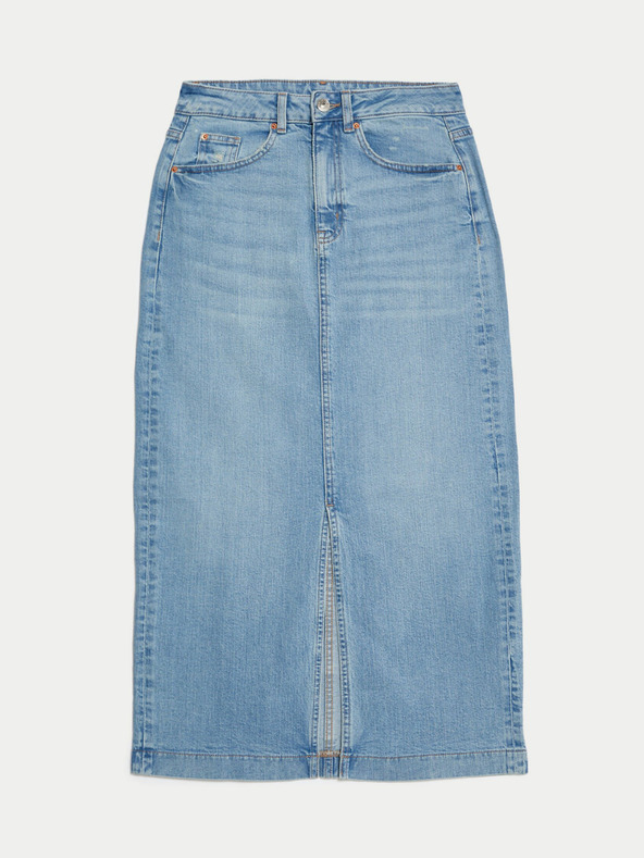 Marks & Spencer Modrá dámska džínsová sukňa Marks & Spencer