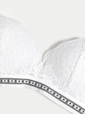 Marks & Spencer Biela dámska push-up podprsenka s čipkou Marks & Spencer Cleo