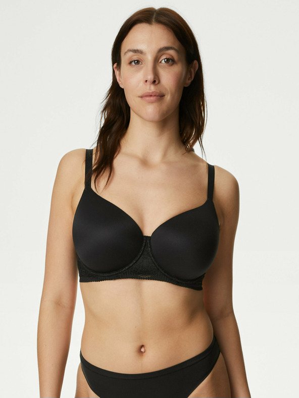 Marks & Spencer Čierna dámska hladká podprsenka Body Soft™ Marks & Spencer