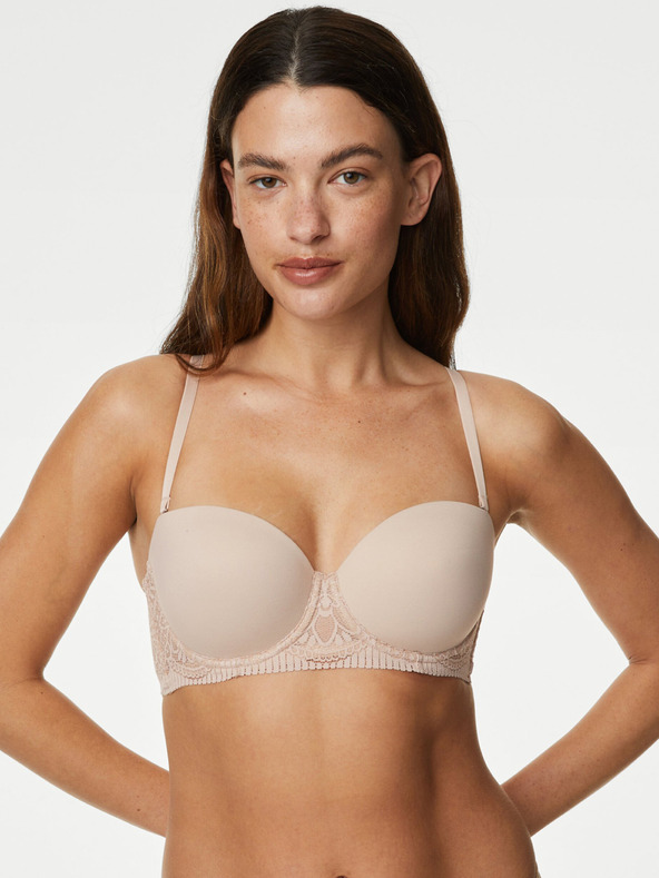 Marks & Spencer Béžová dámska podprsenka s kosticami Marks & Spencer Body Soft™
