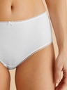 Marks & Spencer Bavlnené midi nohavičky s Lycrou®, 5 balení Marks & Spencer biele