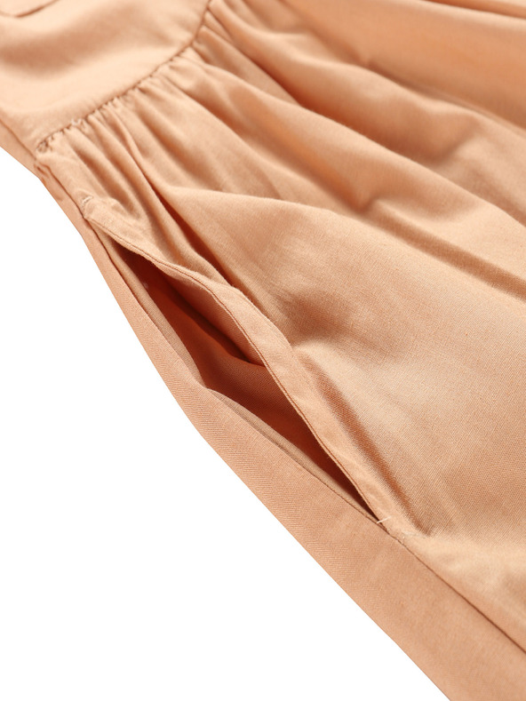 NAX Hnedé dievčenské šaty NAX Erfo