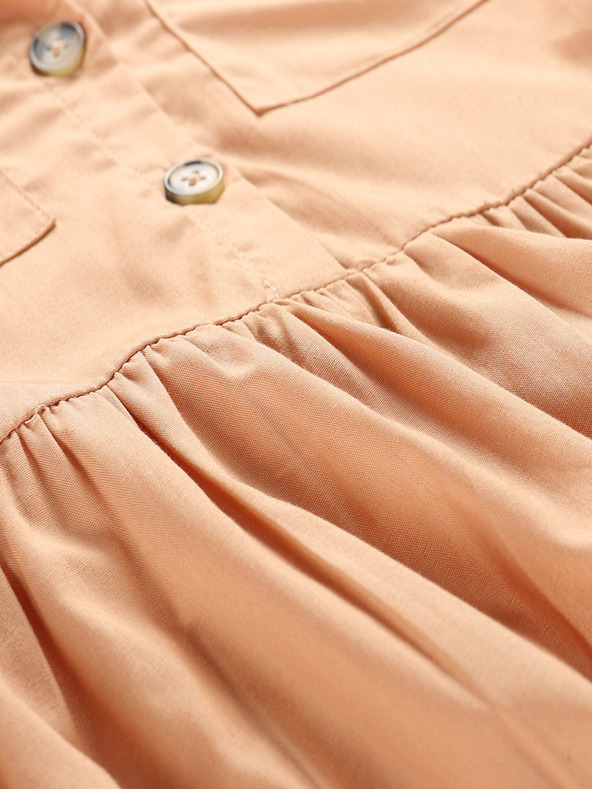 NAX Hnedé dievčenské šaty NAX Erfo