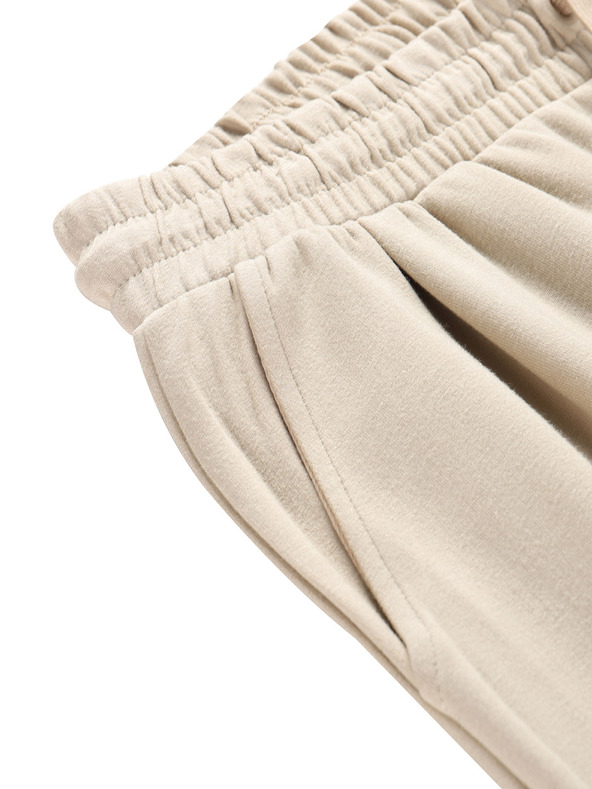 NAX Svetlohnedé dámske nohavice NAX Lacera