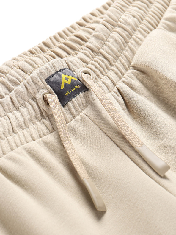 NAX Svetlohnedé dámske nohavice NAX Lacera