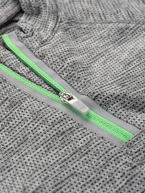 ALPINE PRO Detské rýchloschnúce cyklistické tričko ALPINE PRO LATTERO sivé