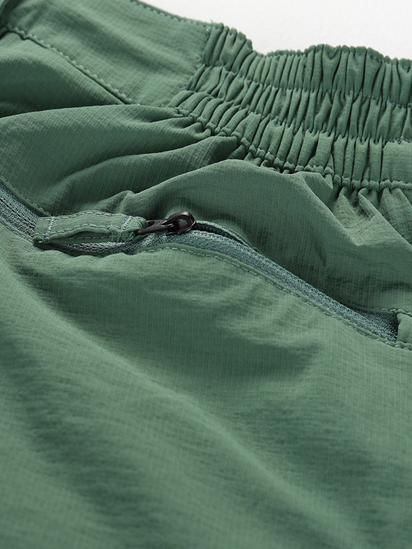 ALPINE PRO Pánske nohavice s nepremokavou úpravou a odnímateľnými nohavicami. ALPINE PRO NESC zelená