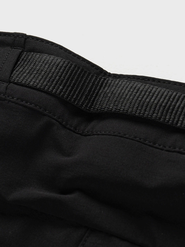 ALPINE PRO Čierne dámske softshellové nohavice s úpravou DWR Alpine Pro Akana