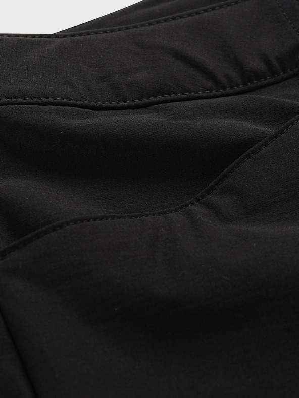 ALPINE PRO Čierne dámske softshellové nohavice s úpravou DWR Alpine Pro Akana