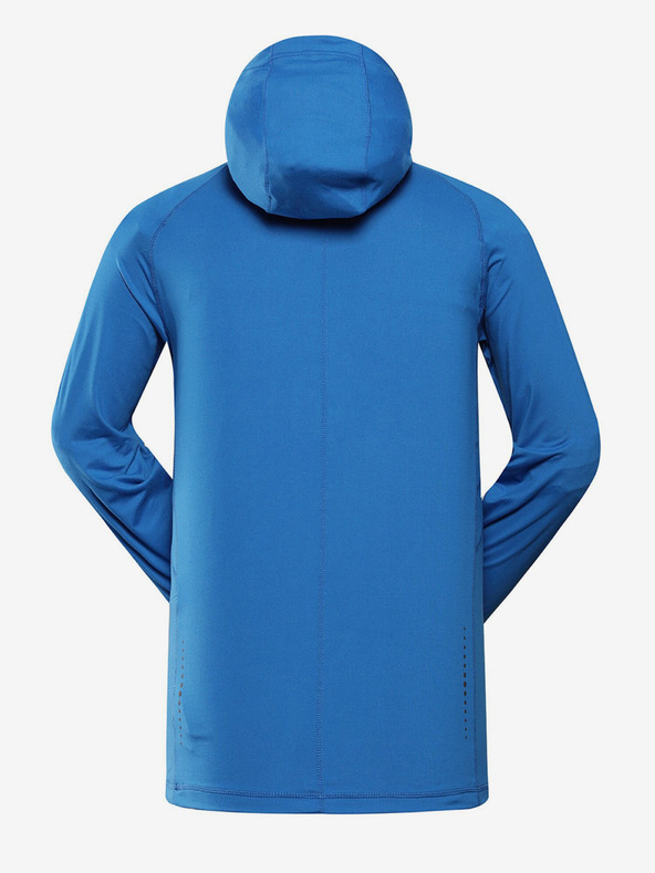 ALPINE PRO Modrá pánska rýchloschnúca mikina Alpine Pro Izar