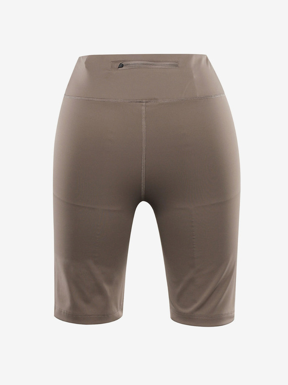 ALPINE PRO Dámske krátke legíny ALPINE PRO GARELA orechové