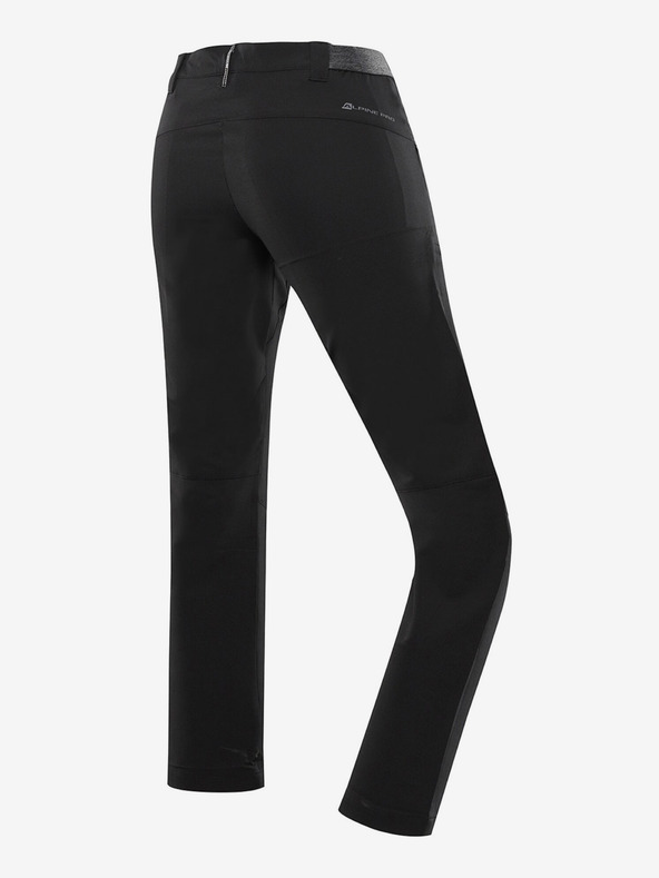 ALPINE PRO Dámske softshellové nohavice ALPINE PRO RAMELA čierna