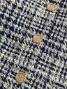 Marks & Spencer Tmavomodré dámske sako Marks & Spencer v károvanom strihu