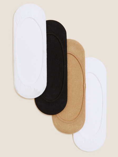 Marks & Spencer 4 ks Marks & Spencer nízke biele