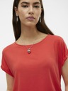 Vero Moda Červené dámske tričko Vero Moda Ava
