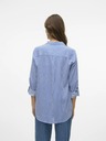 Vero Moda Bielo-modré dámske pruhované tričko Vero Moda Bumpy