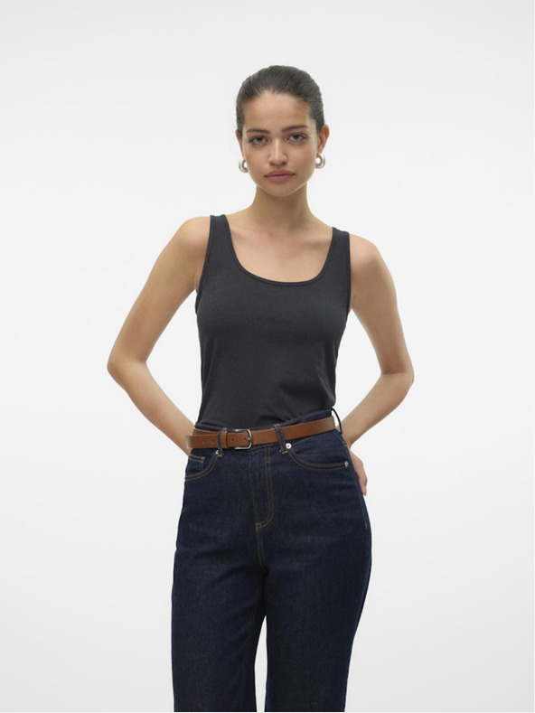 Vero Moda Tmavošedé dámske tielko Vero Moda Lulu