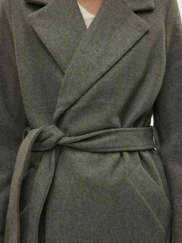 Vero Moda Tmavozelený dámsky kabát Vero Moda Fortuneaya