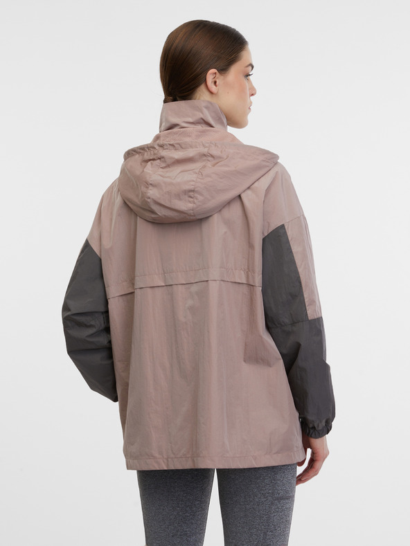 Orsay Svetloružová dámska športová ľahká bunda s kapucňou ORSAY