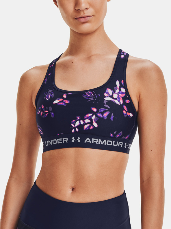Under Armour Dámska podprsenka Under Armour Crossback Mid Print