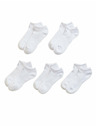 Marks & Spencer Súprava piatich párov dámskych športových ponožiek bielej farby Marks & Spencer Trainer Liners™